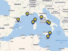 Mapa plavby