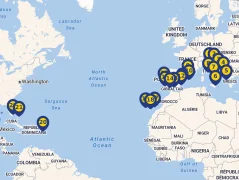 Mapa plavby